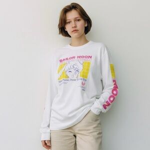 Sailor Moon Graphic Long Sleeve Shirt women’s XL usagi anime manga